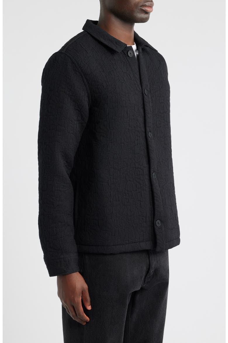 Rockley Quilted Overshirt, Alternate, color, BLACK