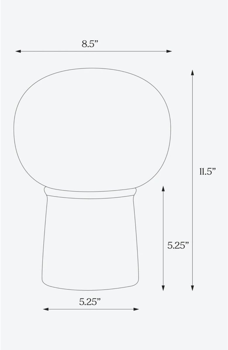 Brightech Neptune 12" LED Table Lamp With Natural Travertine Stone Base, Alternate, color, Tan