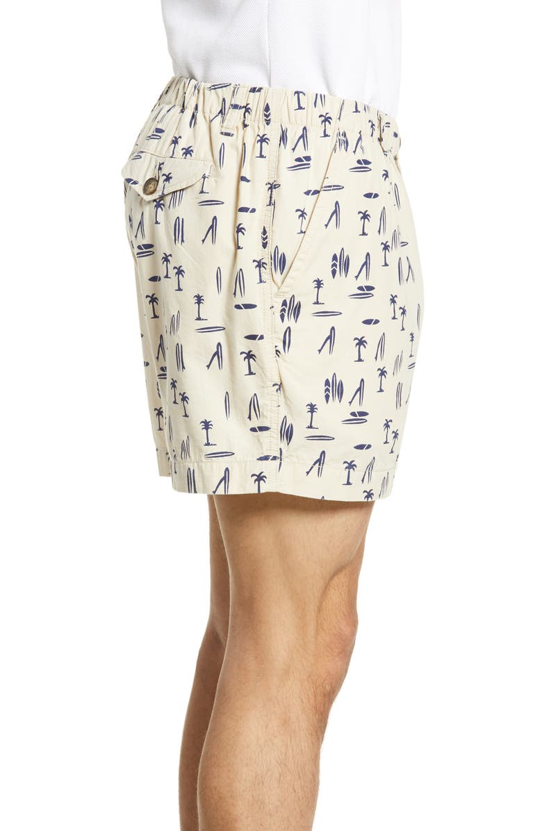 Vintage 1946 Snappers Surf Print Shorts, Alternate, color, 