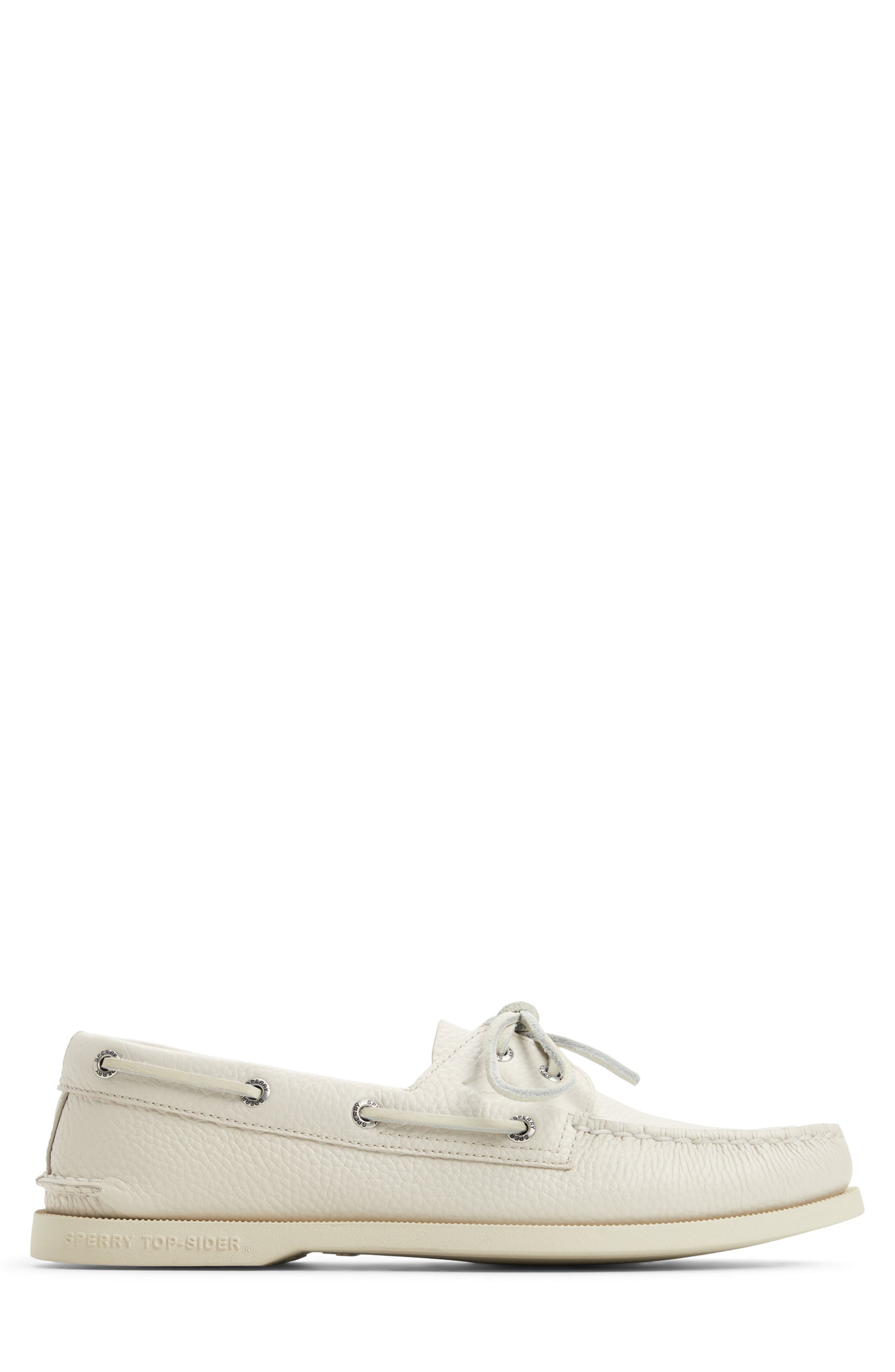 Authentic Original Boat Shoe, Alternate, color, WHITE