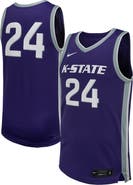 Nike Men's Nike #24 Purple Kansas State Wildcats Replica Basketball Jersey