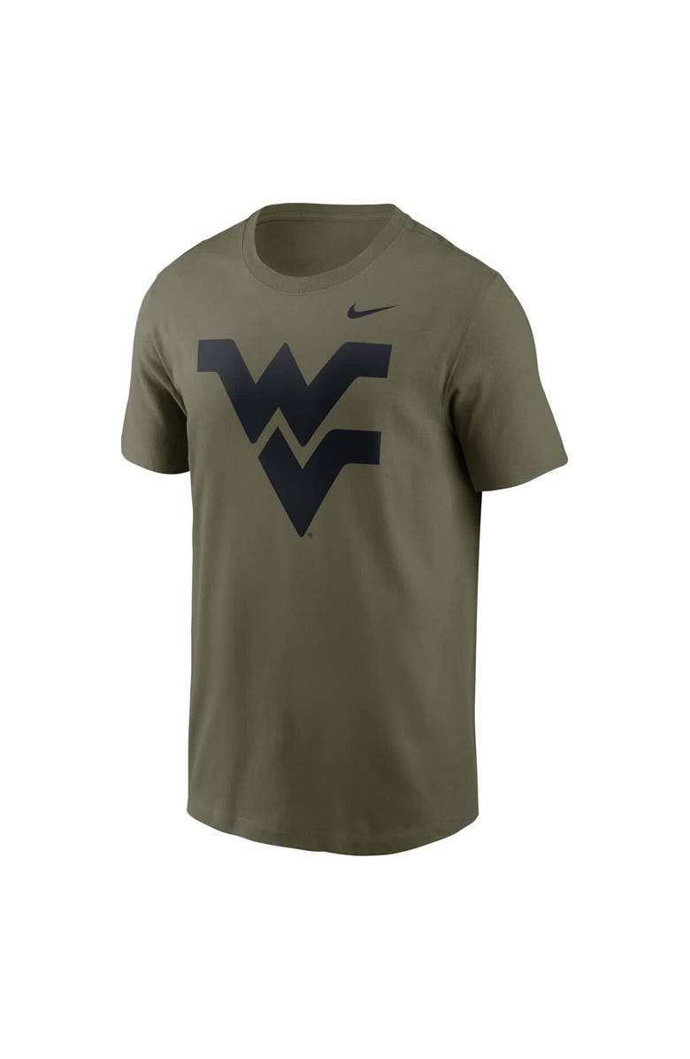 Nike Men's Nike Olive West Virginia Mountaineers Primetime Logo Performance T-Shirt, Alternate, color, Olive
