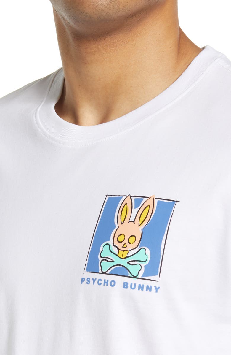 Psycho Bunny Men's James Bunny in a Box Cotton Graphic Tee, Alternate, color, 
