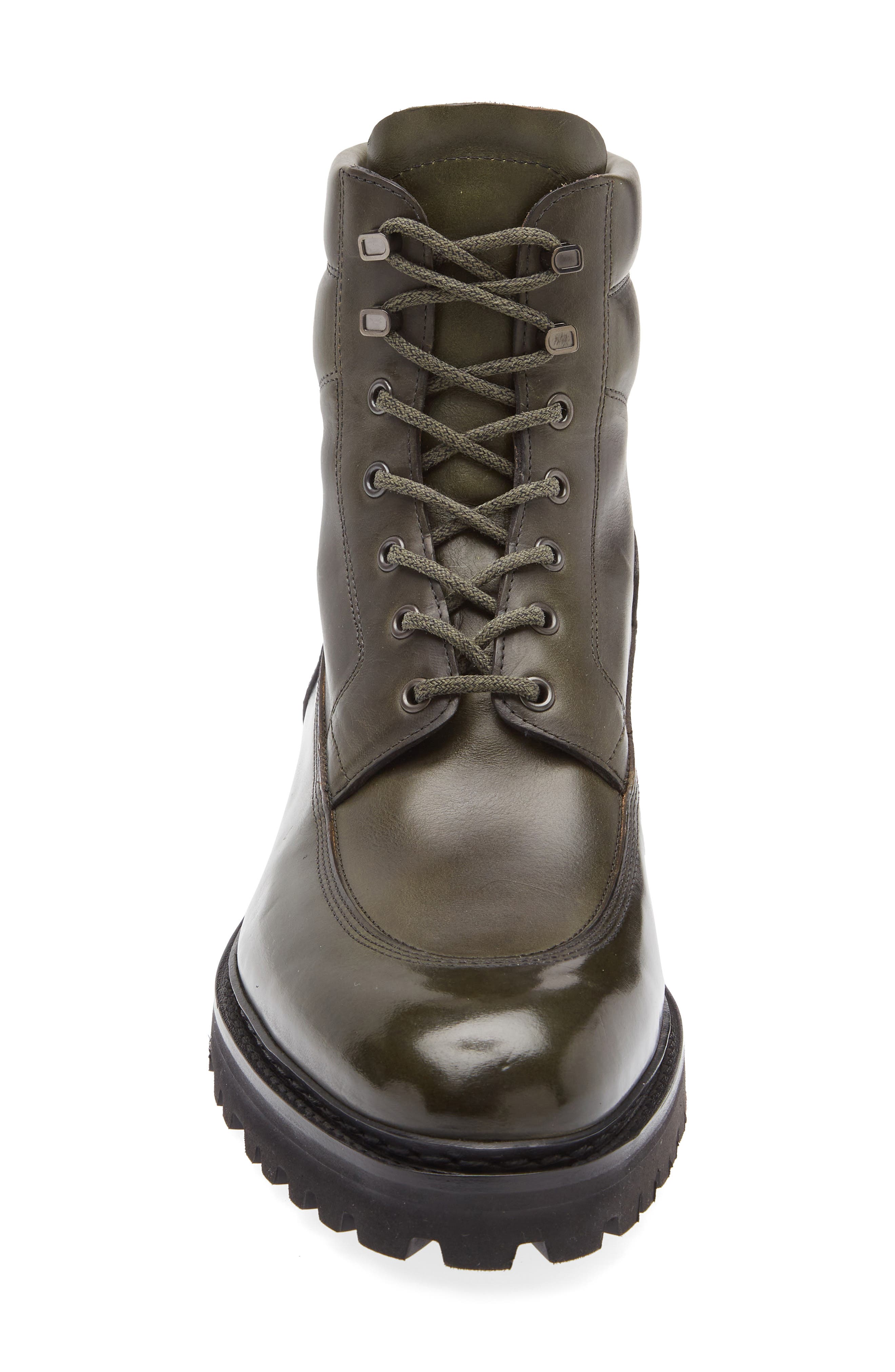 John Lobb Peak Longwing Lace-Up Boot, Alternate, color, Dark Green