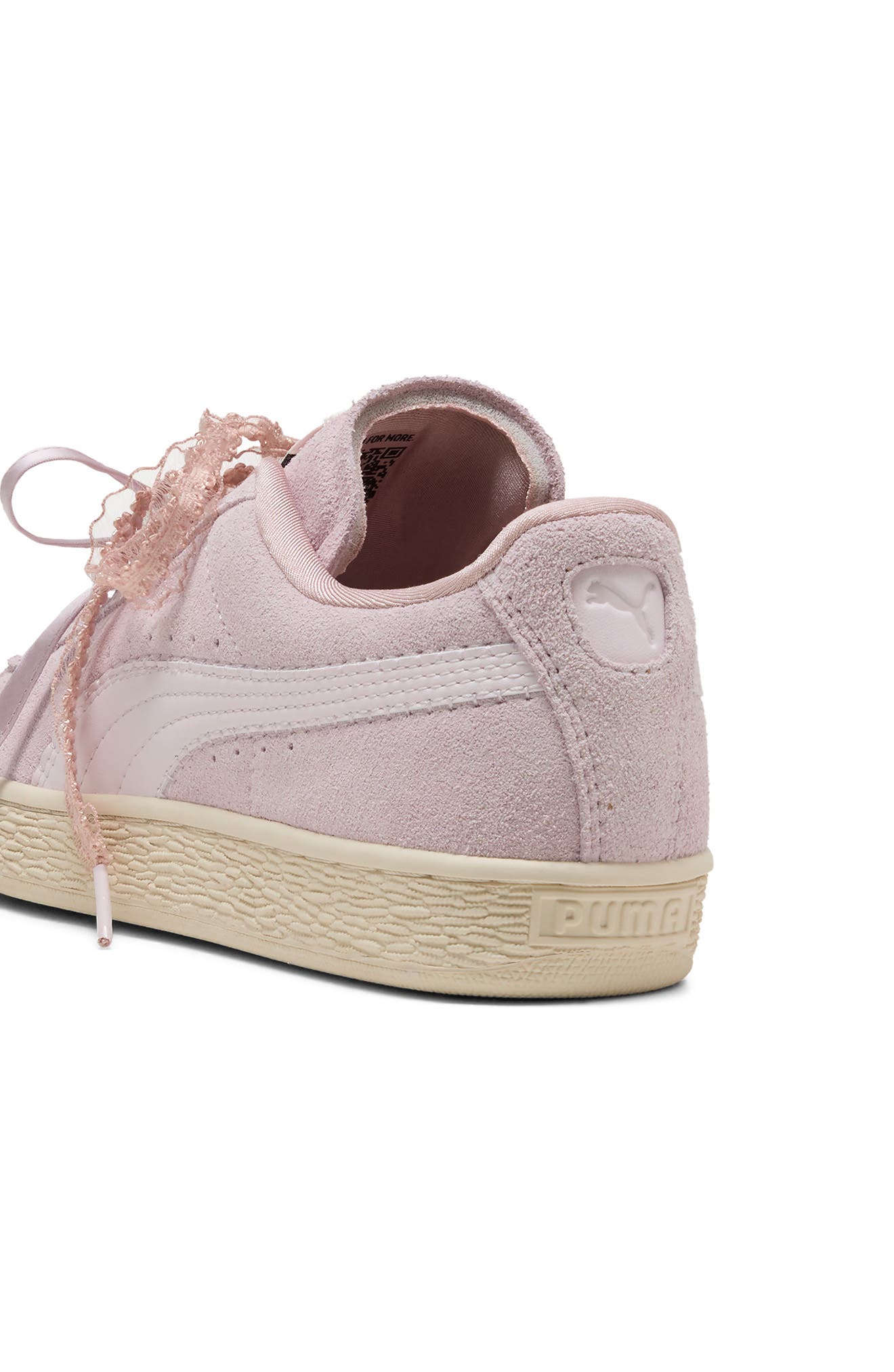 Suede Bloom Sneaker, Alternate, color, MISTY PINK/ POWDER PINK