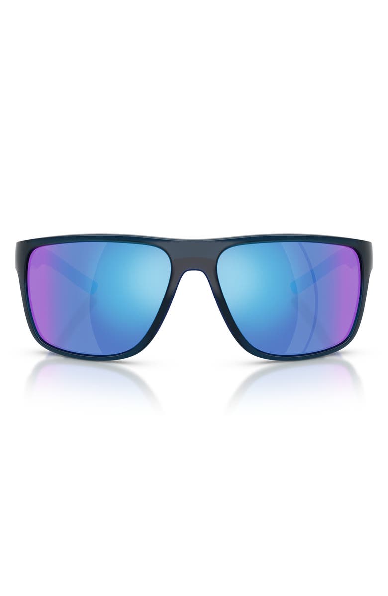 Scuderia Ferrari 63mm Pillow Sunglasses, Main, color, Opal Blue