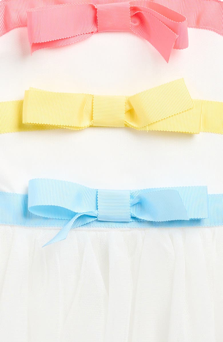 Baby Sara Kids' Bow Accent Tutu Dress, Alternate, color, White Multi