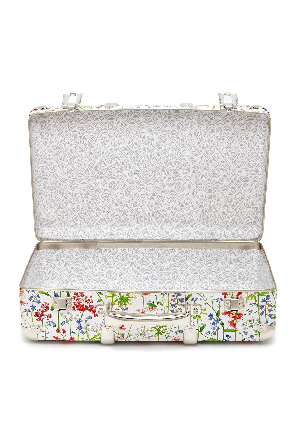 Flowers of Liberty Floral Print Suitcase, Alternate, color, 