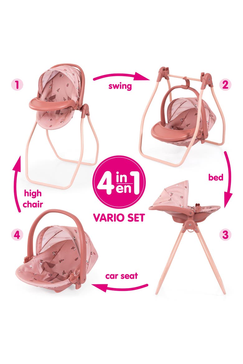 Doll 4-In-1 Vario Care Center Fits 18" Dolls, Ages 3+, Alternate, color, Multicolored