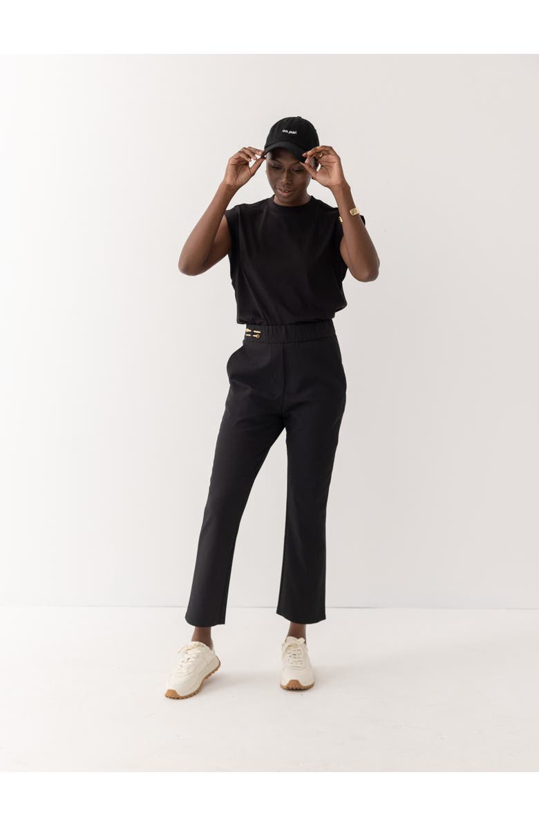 Honors The Pant with Tuxedo Stripe, Alternate, color, Black