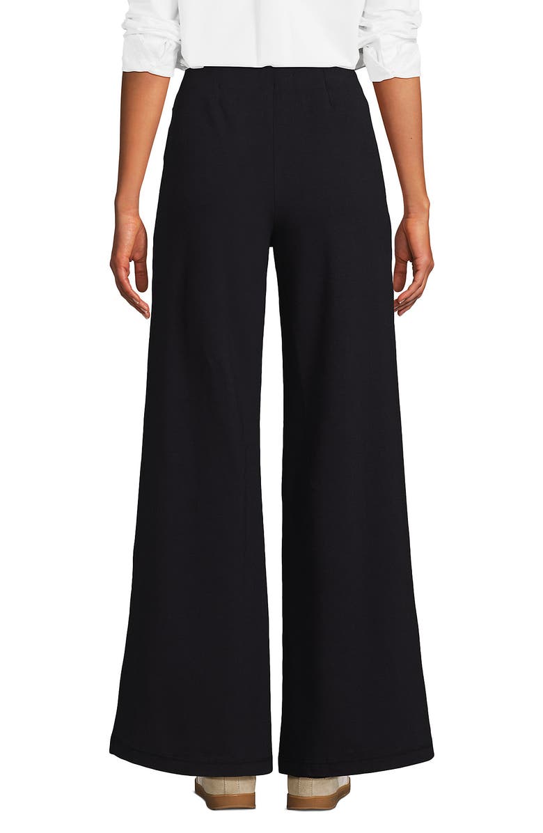 Lands' End Starfish High Rise Palazzo Pants, Alternate, color, Black