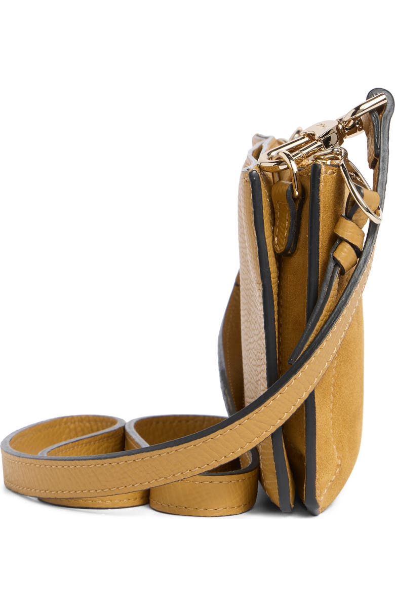 Longchamp Double Zip X-Small Shoulder Bag, Alternate, color, Honey