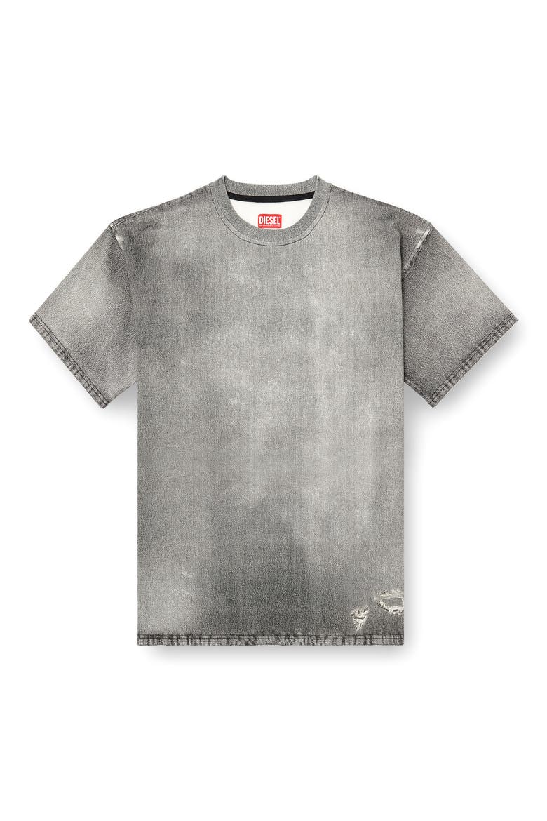 D-Box Oversize Jogg Denim T-Shirt, Alternate, color, BLACK/ DENIM