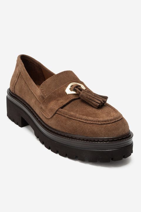 Marsy Leather Tassel Loafer