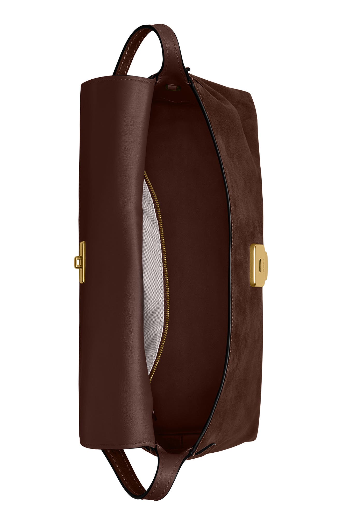 Chelsea 36 Leather Shoulder Bag, Alternate, color, B4/ DARK CHOCOLATE