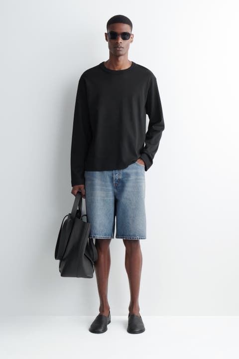Rider Relaxed-fit Denim Shorts