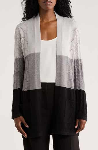 CYRUS Colorblock Pointelle Cardigan