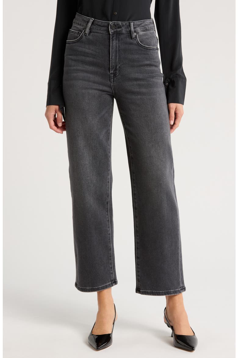 Relaxed Straight Leg Jeans, Main, color, CHARCOAL