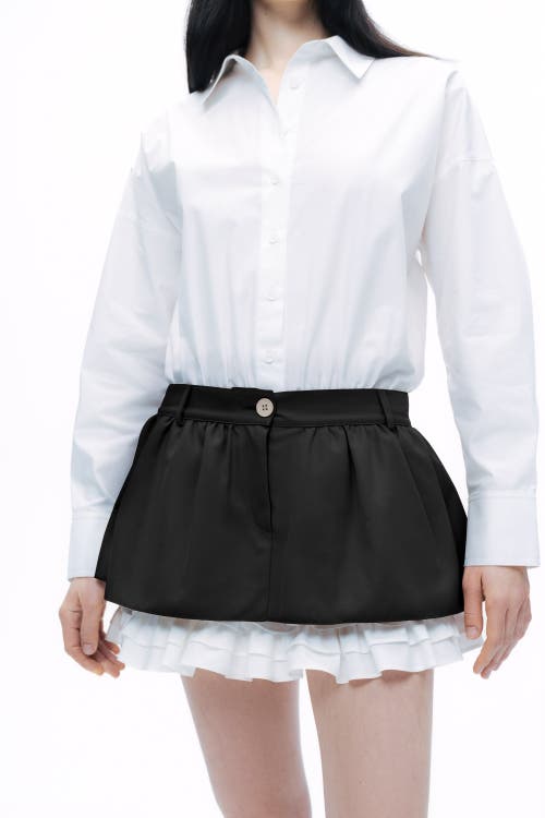 NOCTURNE NOCTURNE SHIRT COLLAR BODYSUIT