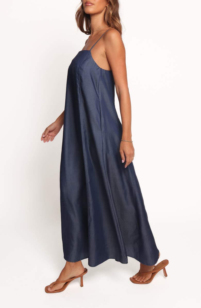Petal & Pup Thelma Chambray Maxi Dress, Alternate, color, Chambray