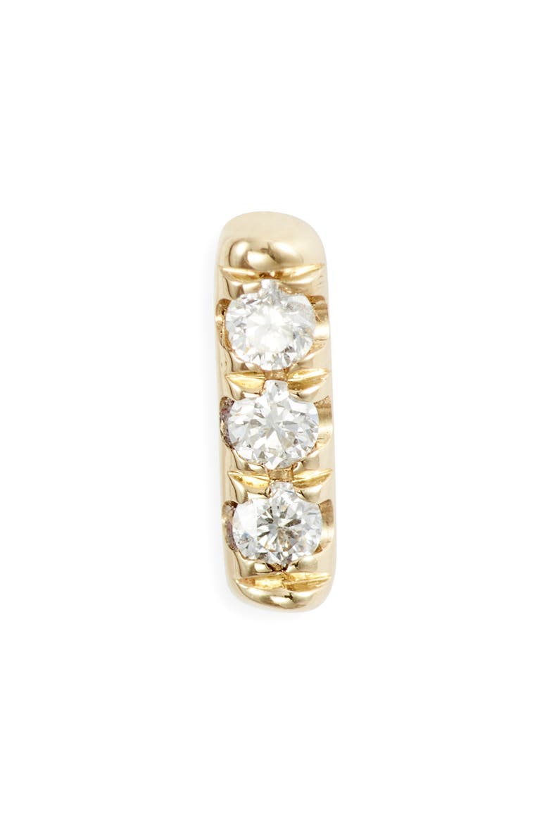 Diamond Equilibrium Stud Earrings, Main, color, YELLOW GOLD/ DIAMOND