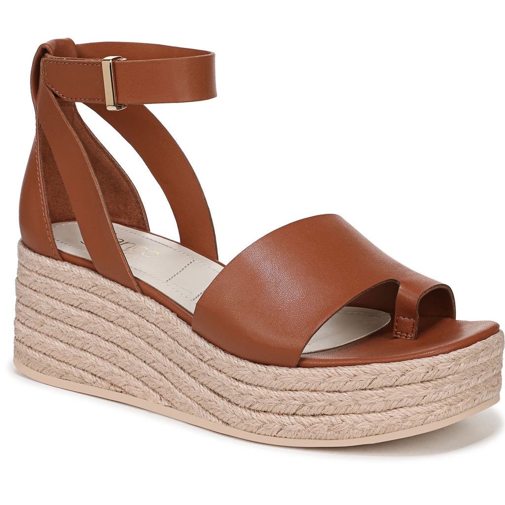 Franco Sarto Tyla Platform Wedge Sandal In Cognac