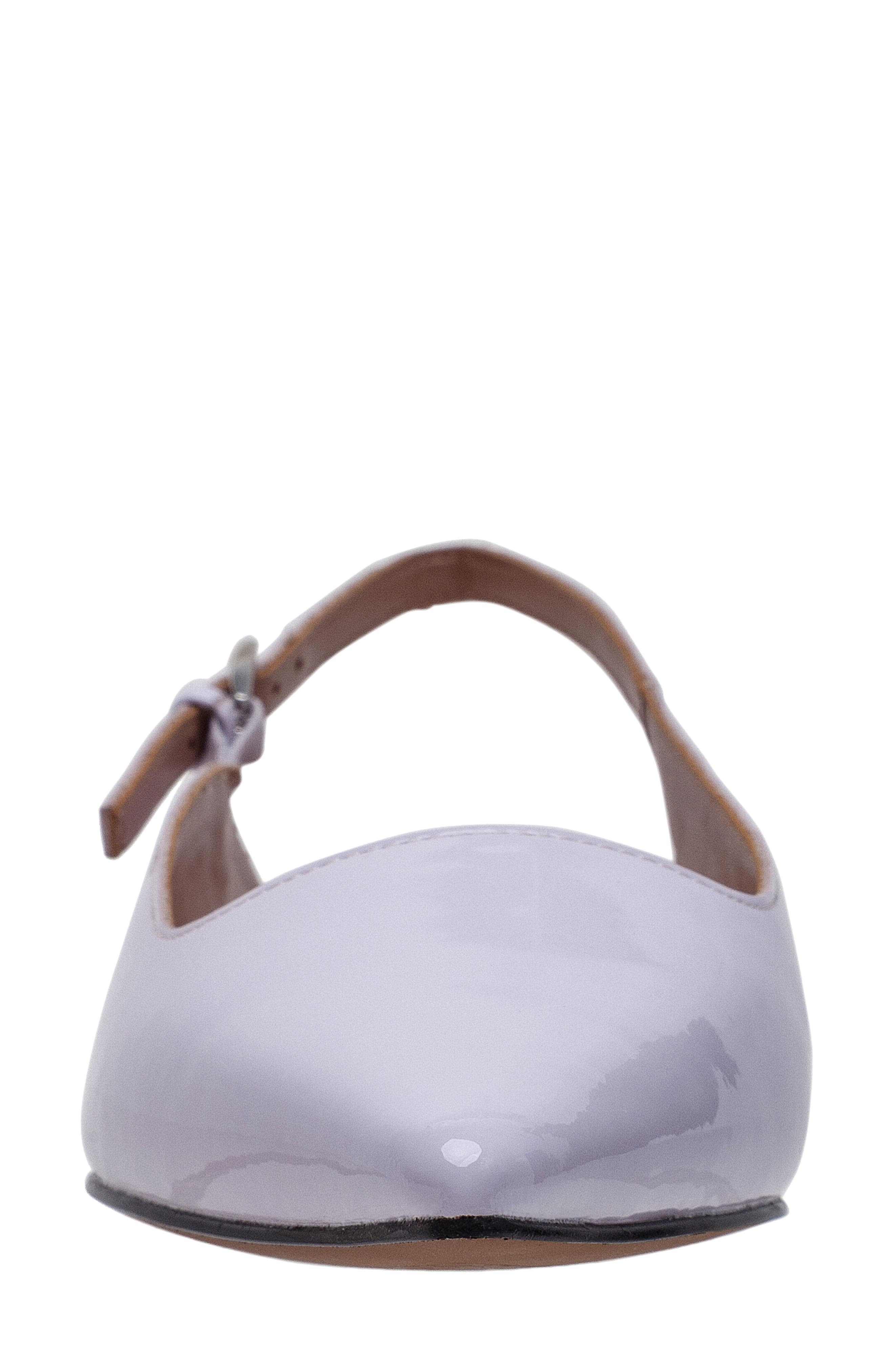 Linea Paolo Caia Pointed Toe Slingback Flat, Alternate, color, Lavender Fog