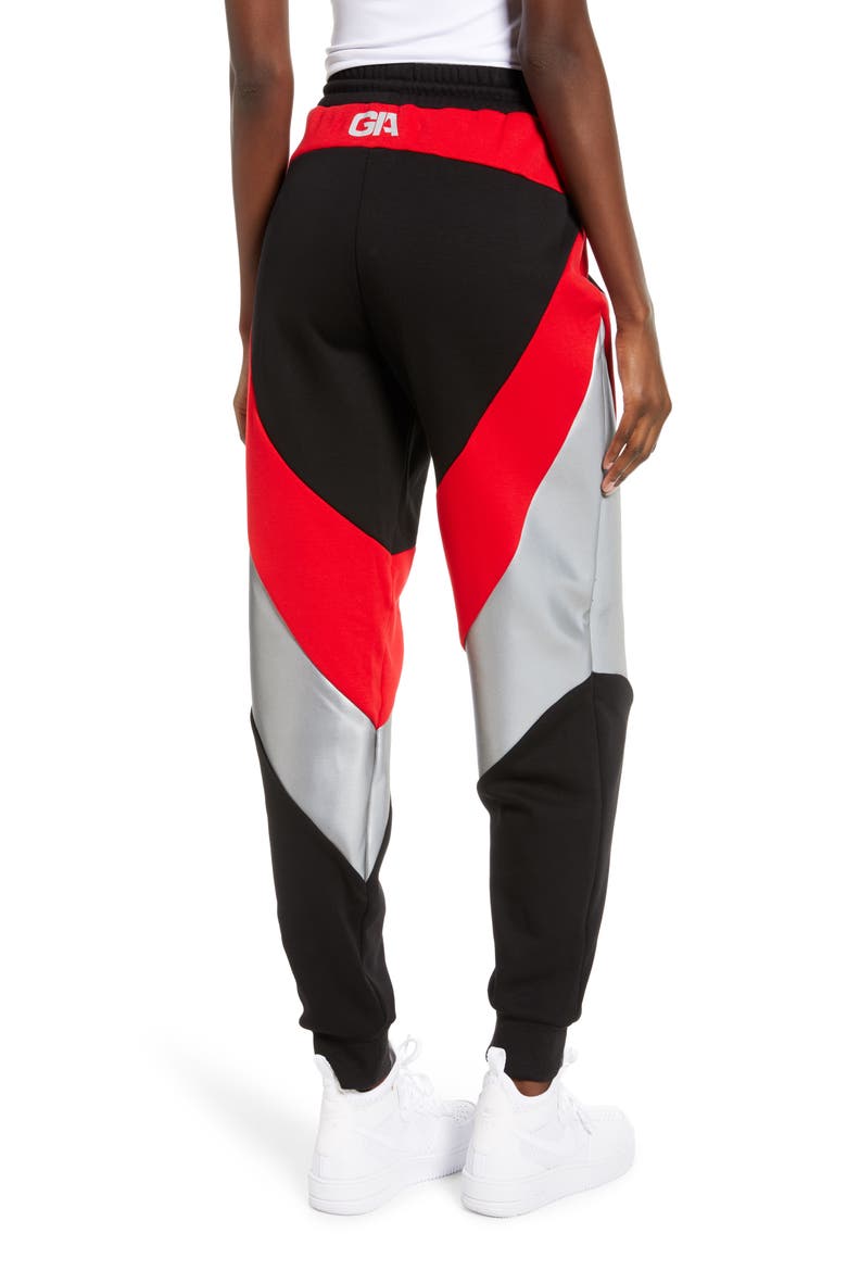 Sabrina Track Pants, Alternate, color, BLACK