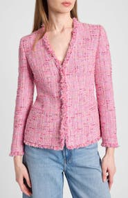 Santorelli Cynthia Jacket in Luxury Cotton Blend Tweed