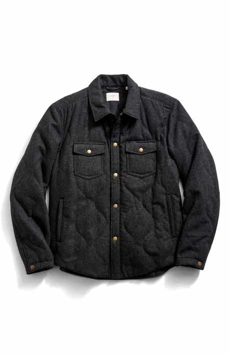 Billy Reid Onion Quilted Wool Blend Shirt Jacket