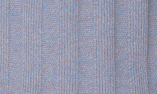 Liverpool Los Angeles Johnny Collar Short Sleeve Cotton Blend Polo Sweater In Blue