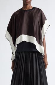 Sacai Satin x Cotton Jersey T-Shirt