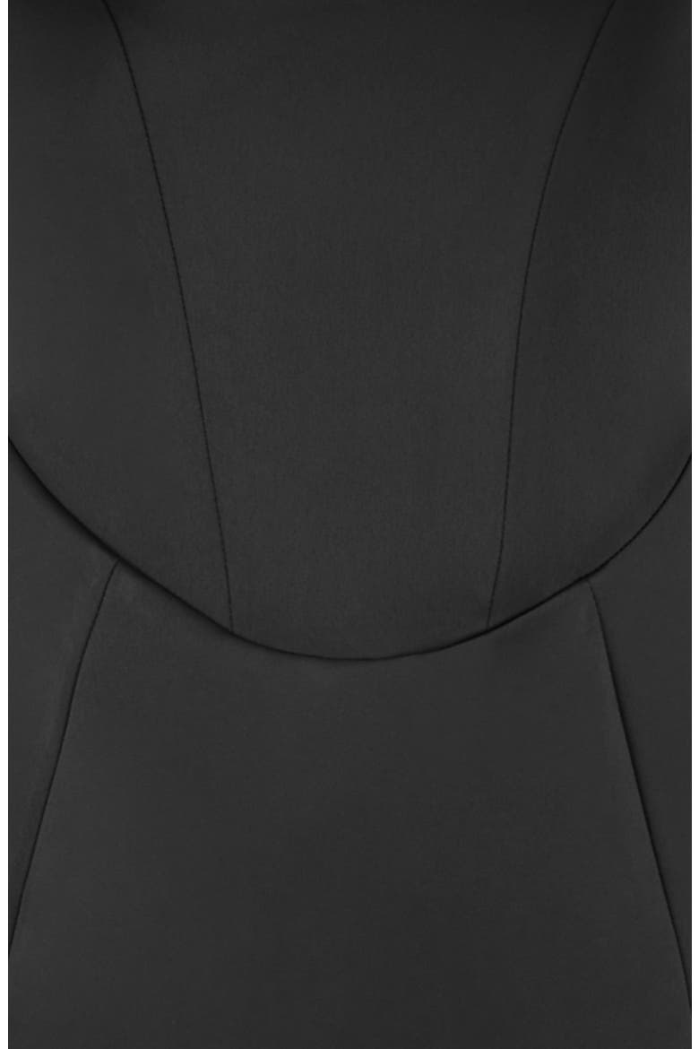 Casimira Satin Corset Midi Dress, Alternate, color, BLACK