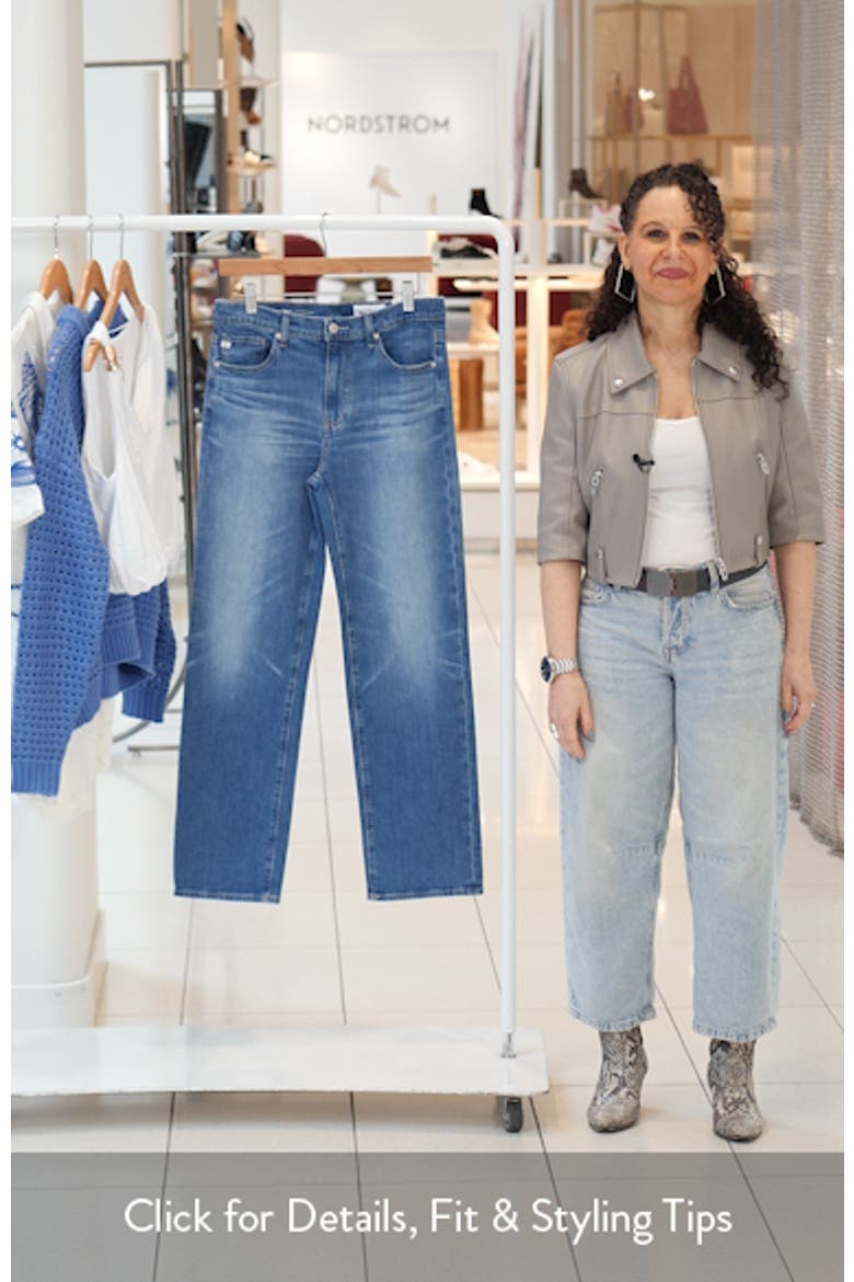 Brinley Mid Rise Straight Leg Jeans video