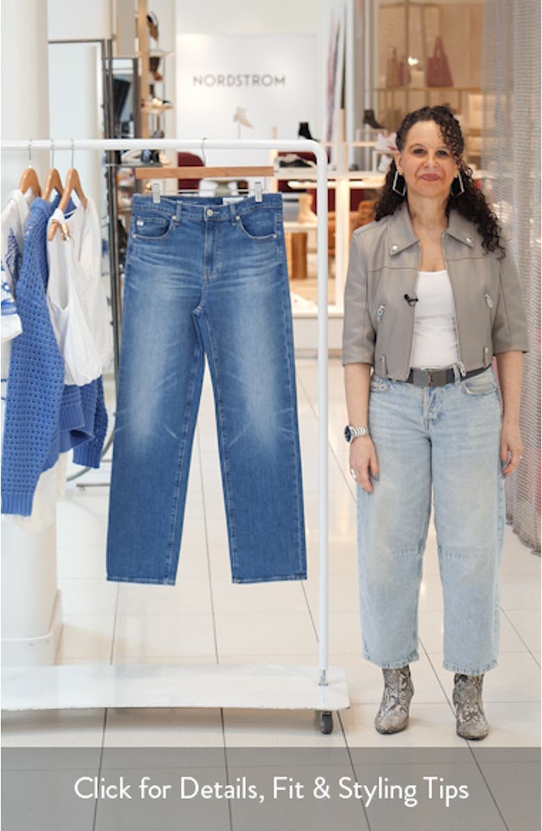 Brinley Mid Rise Straight Leg Jeans, sales video thumbnail