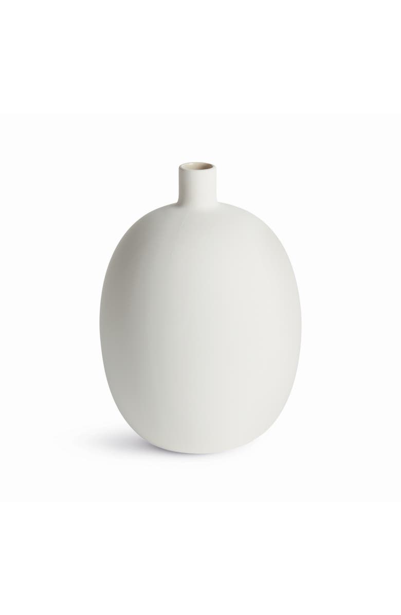 Napa Home & Garden Barclay Butera Sandbar Vase Medium - White/Taupe Stoneware, Main, color, White