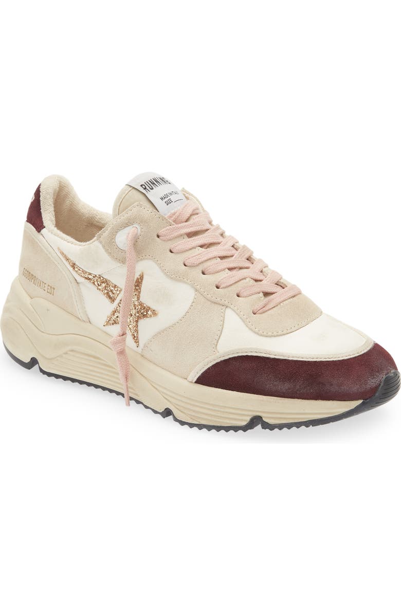 Golden Goose Glitter Star Running Shoe, Main, color,
