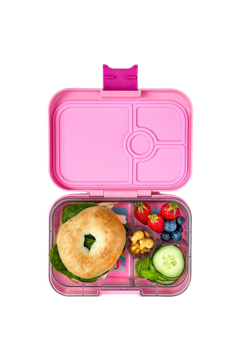 Panino Leakproof Bento Lunch Box Sandwich-Friendly, Alternate, color, Power Pink Rainbow