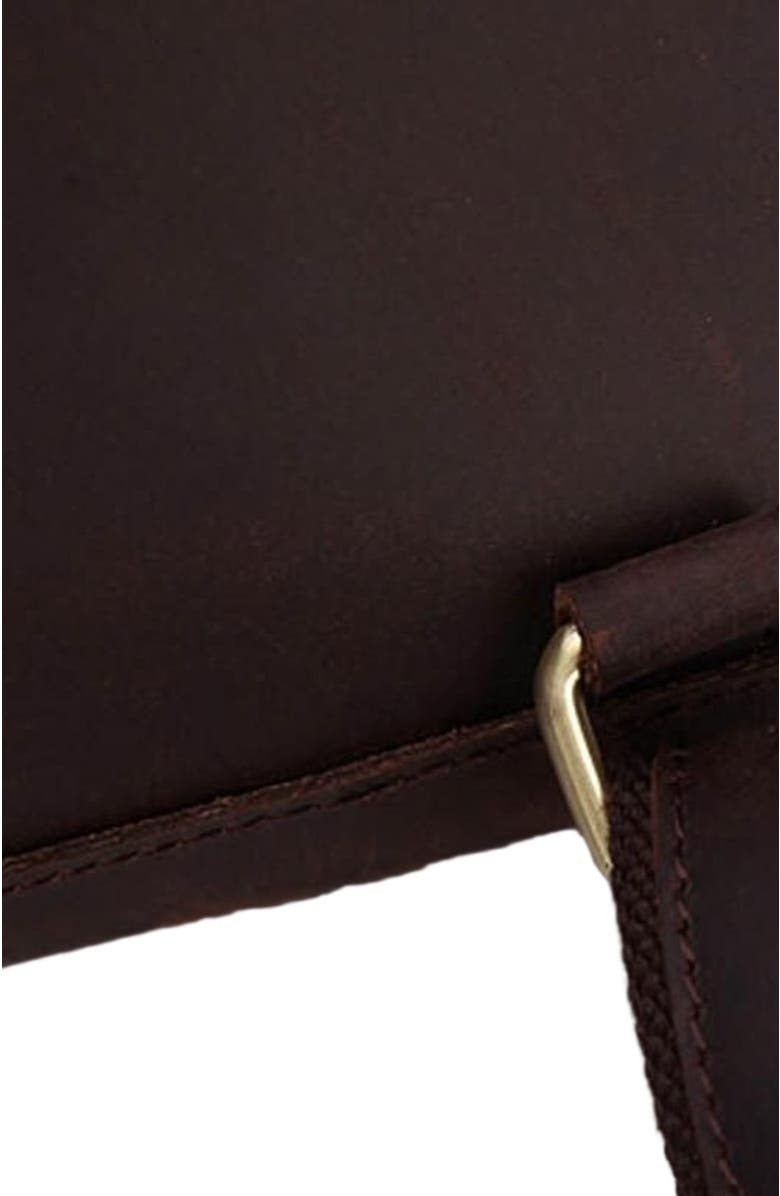 STEEL HORSE LEATHER The Gyda Backpack | Vintage Leather Travel Backpack, Alternate, color, Dark Brown