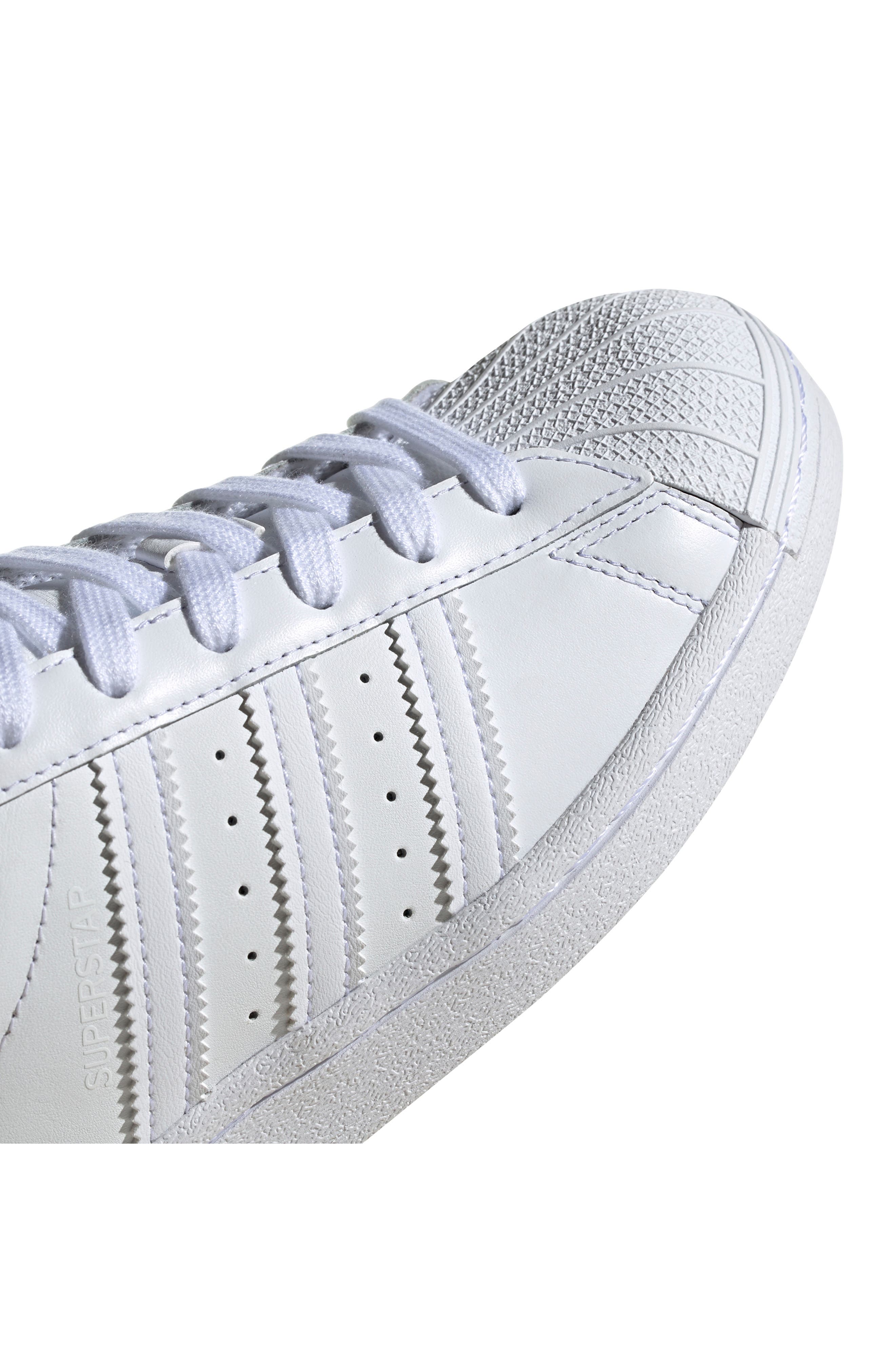 Superstar Sneaker, Alternate, color, WHITE/ WHITE