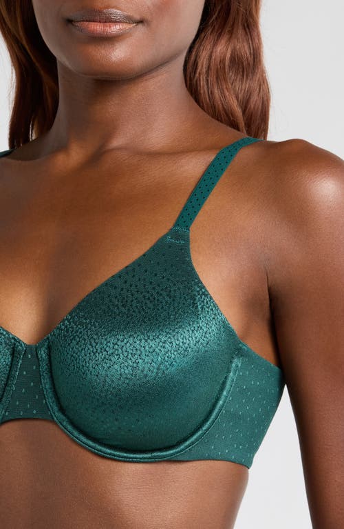 Wacoal Back Appeal Jacquard Underwire Bra In Green