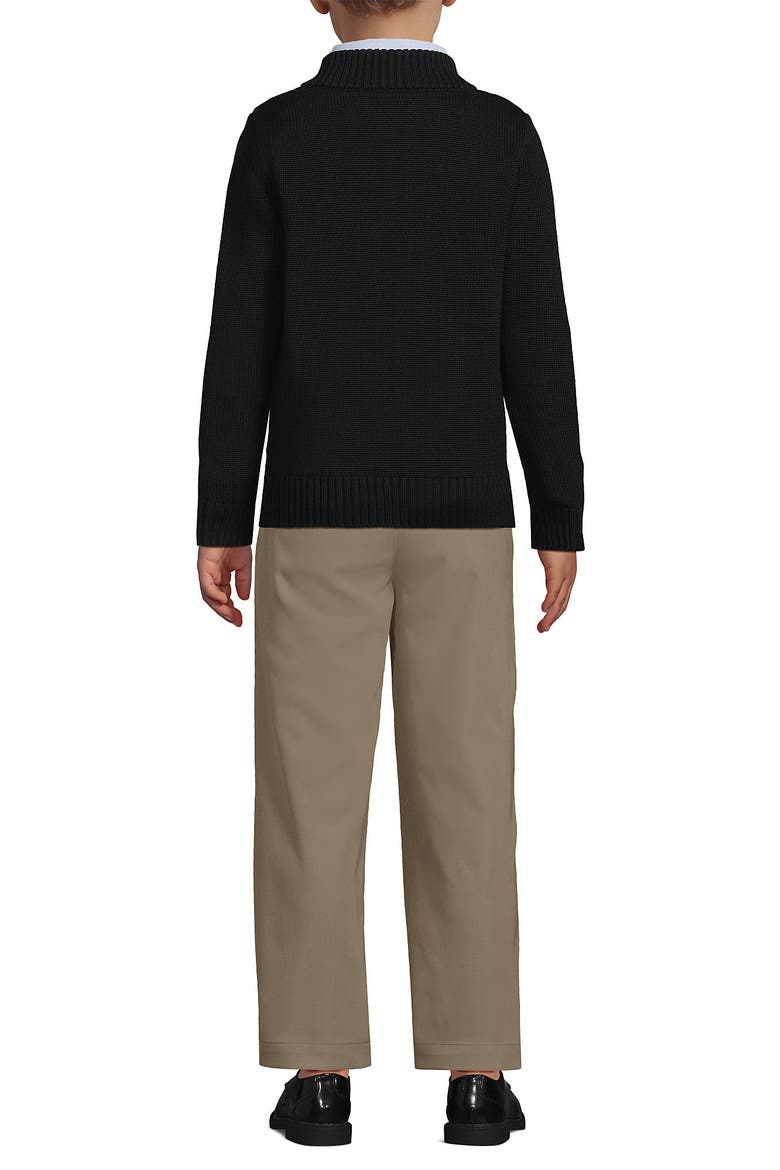 School Uniform Kids Legacy Full Zip Cardigan, Alternate, color, Black