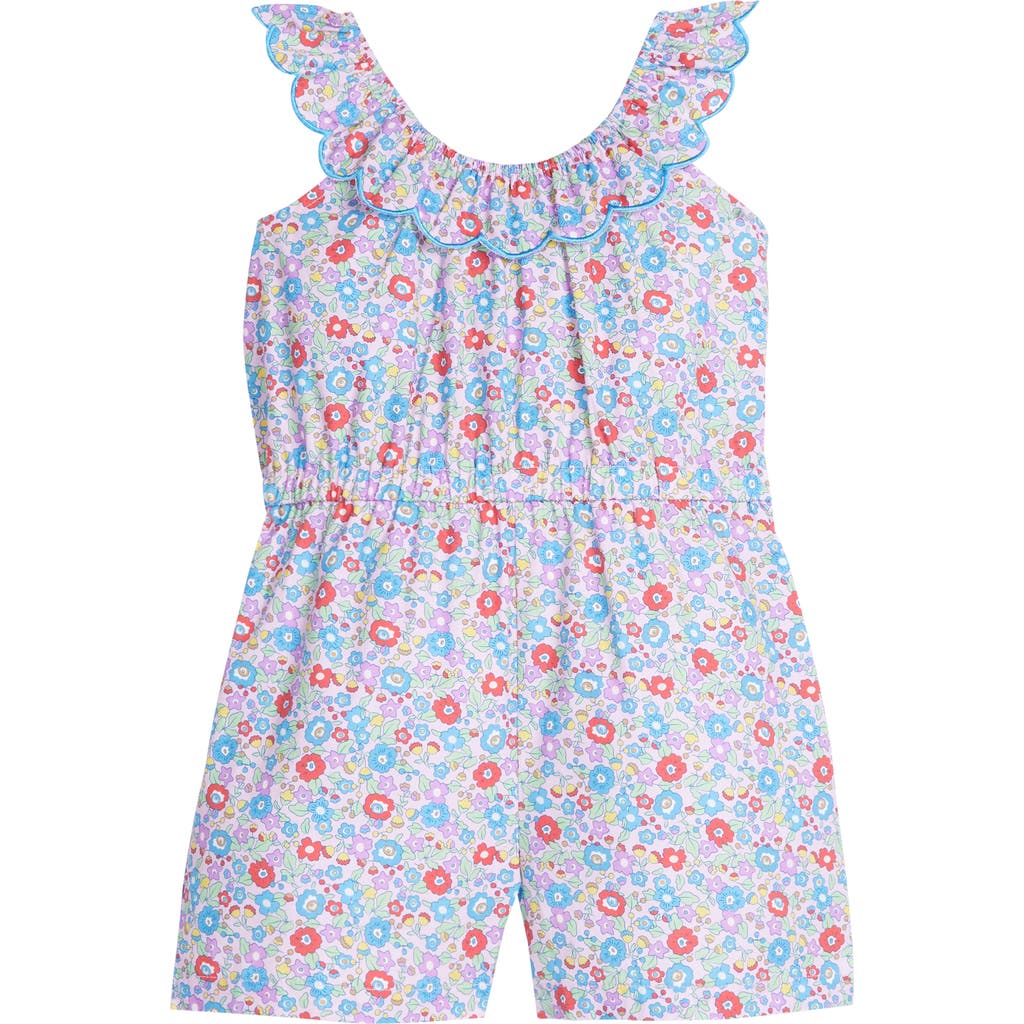 Bisby Kids' Floral Romper In Lilac Primrose