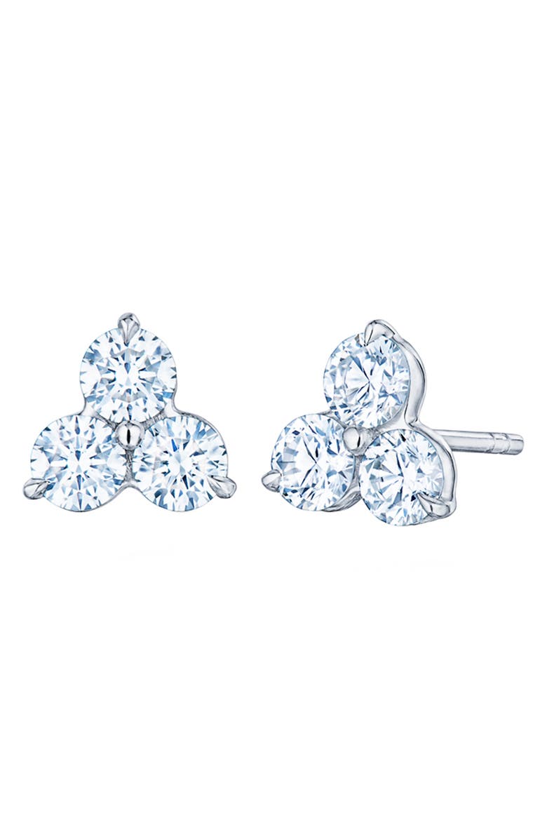 Kwiat Diamond Cluster Stud Earrings, Main, color, 