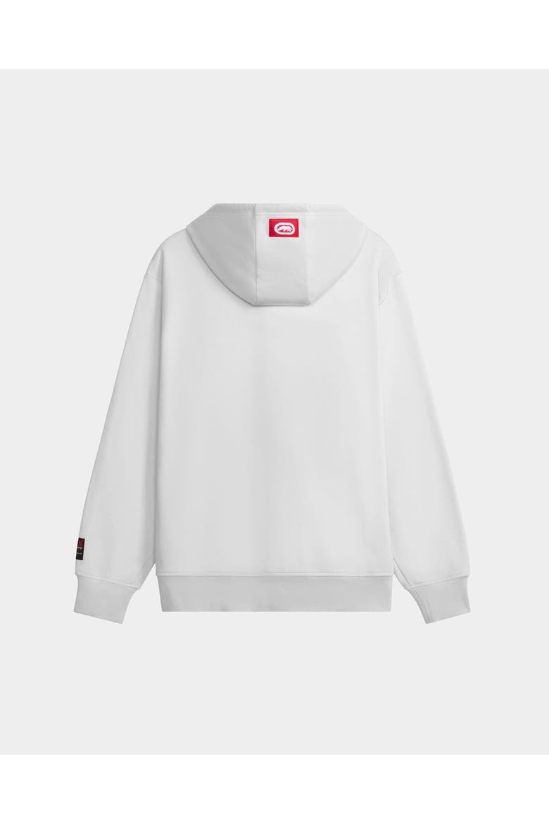 Chenille Rhino Brand Hoodie, Alternate, color, White