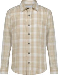 Calvin Klein Kids' Plaid Long Sleeve Button Shirt