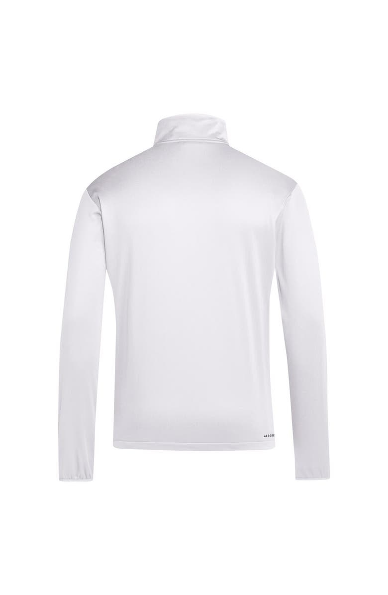 adidas Men's adidas White Washington Huskies 2024 Coaches Sideline Quarter-Zip Top, Alternate, color, White