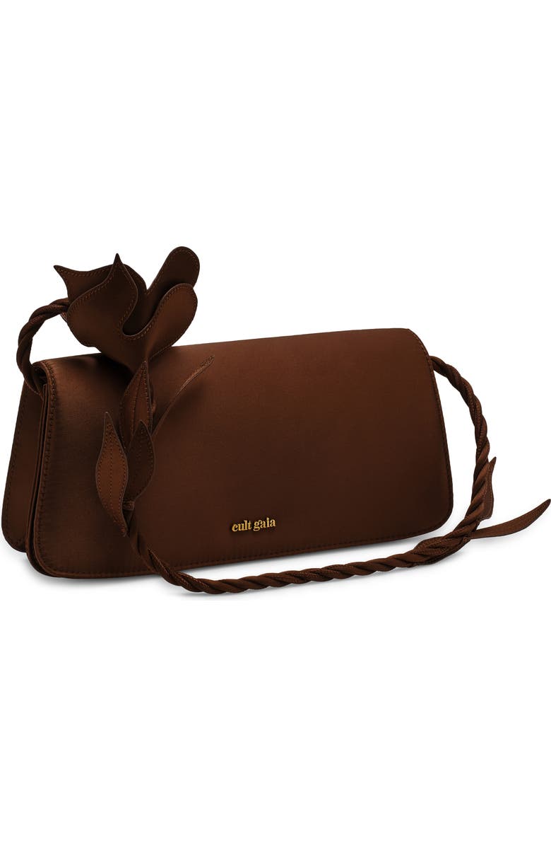 Cult Gaia Cosette Satin Shoulder Bag, Alternate, color, Luwak