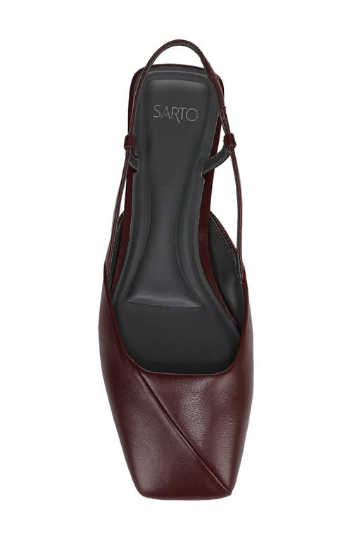 Sarto By Franco Sarto Telica Slingback Flat In Burgundy