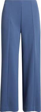 AK ANNE KLEIN Center Seam Crop Wide Leg Pants
